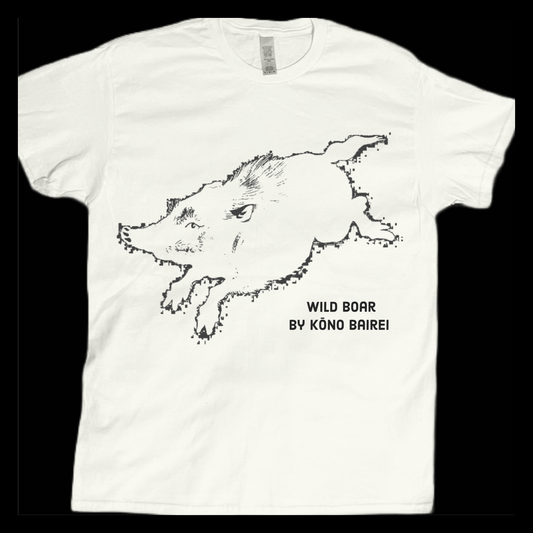 Pig wild boar vintage graphic doodle art tees unisex