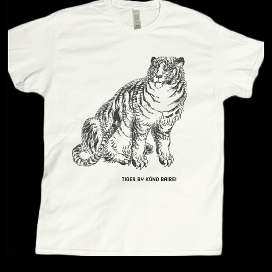 Tiger sketch vintage graphic doodle art tees unisex