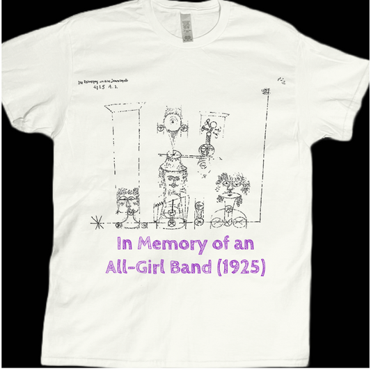 Vintage inspired graphics All Girl Band poster band graphic tees unisex