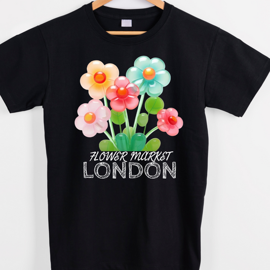Flower market London graphic tees unisex