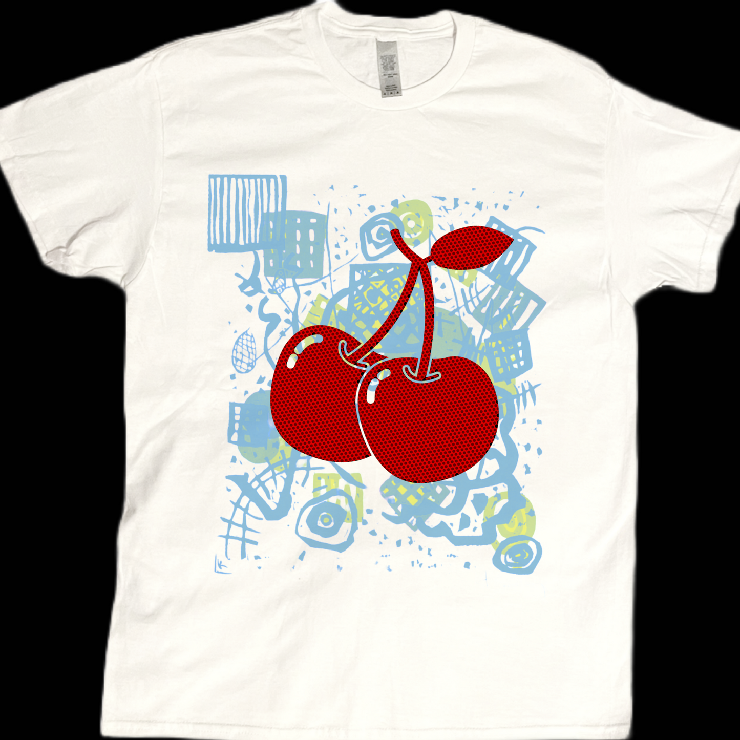 Abstract Cherries (cherry) graphic tees unisex