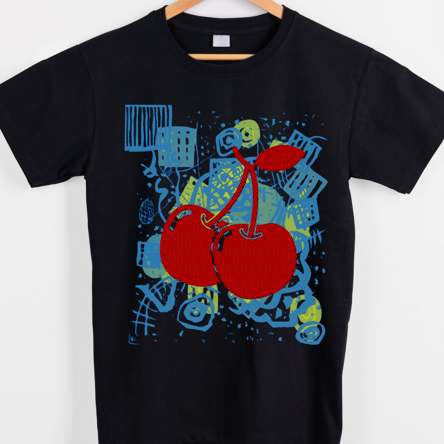 Abstract Cherries (cherry) graphic tees unisex