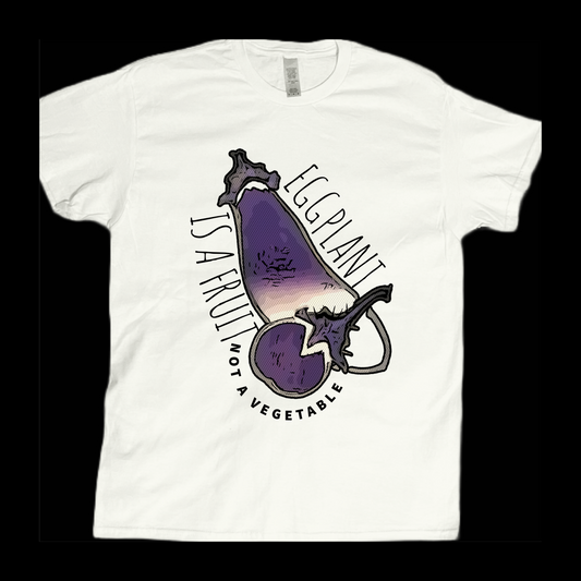 Eggplant is not a vegetable graphic tees unisex