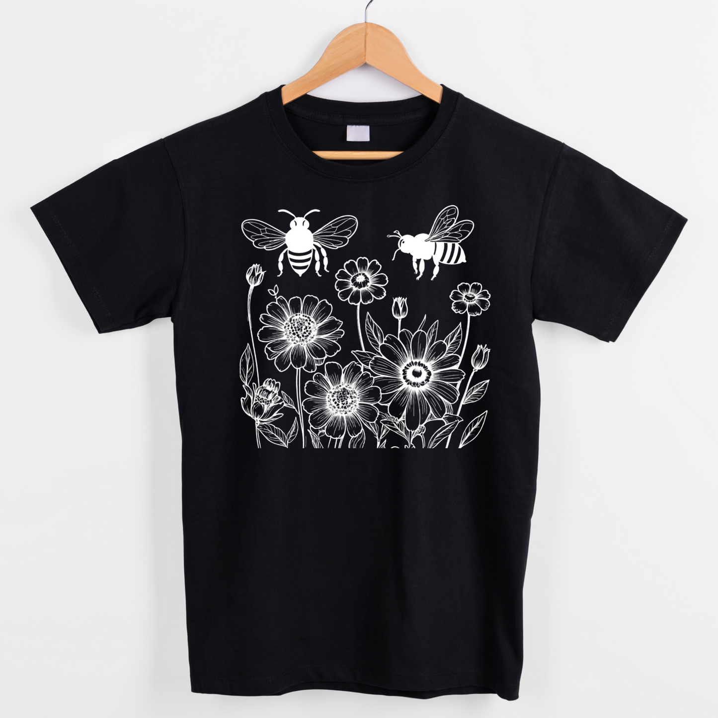 Bee’s and Flowers sketch graphic unisex