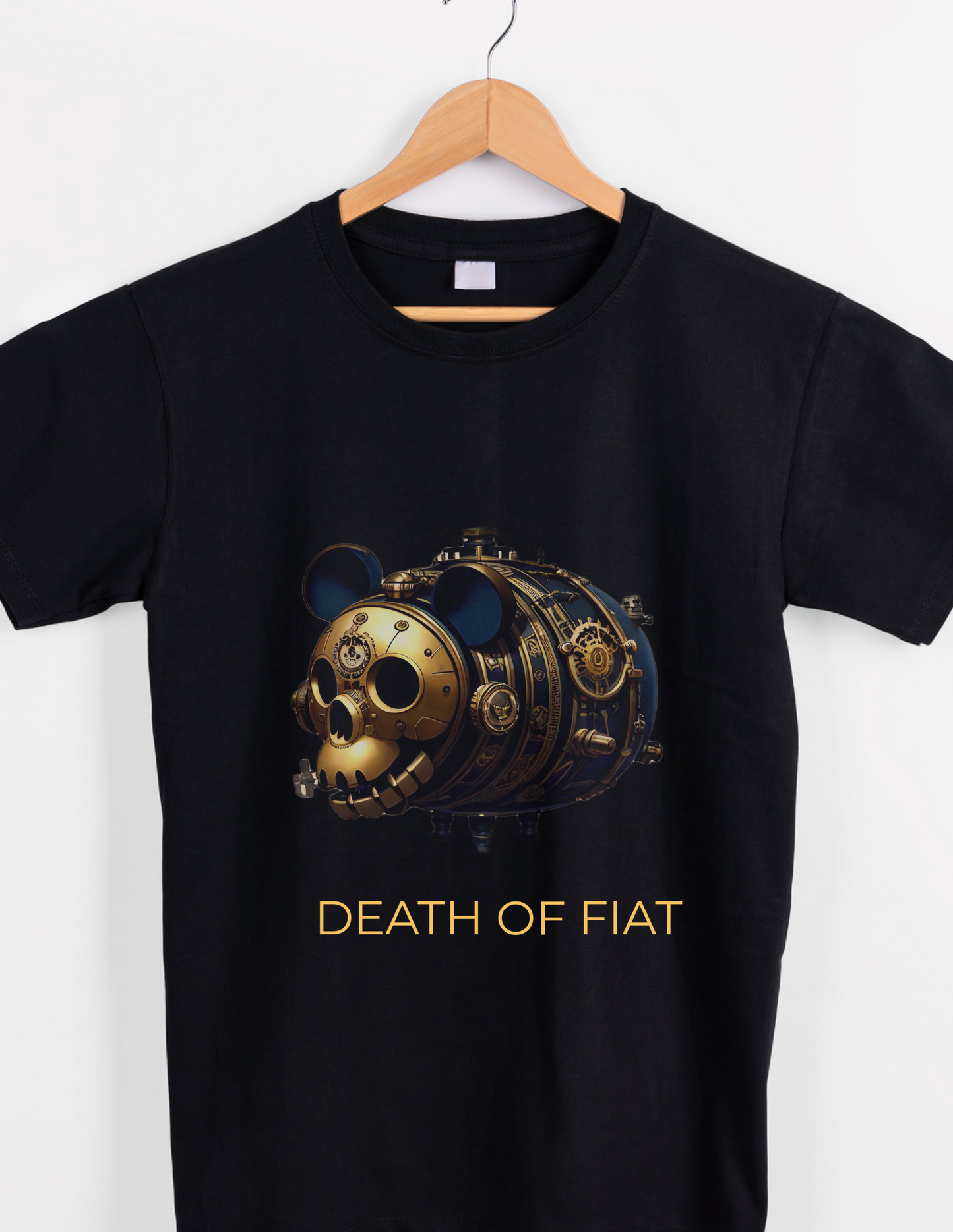 Death of fiat money graphic tees